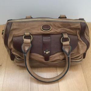 Chloe bag leather zipper close beige